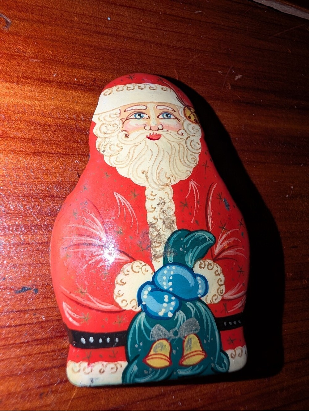 Vintage Santa Claus Pin Brooch Christmas Ornament